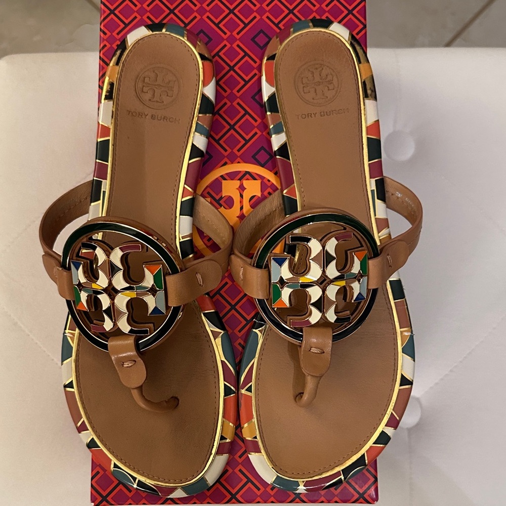 Tory Burch Multicolor Thong Sandals